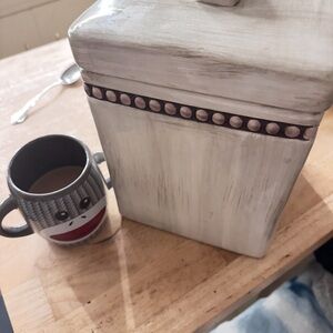 Rustic Cream Kitchen Canister